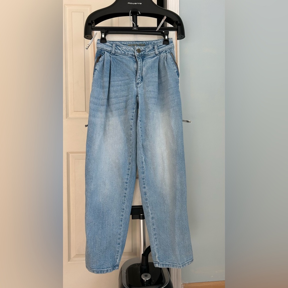 Michael Kors  woman Light Blue Relaxed Jeans